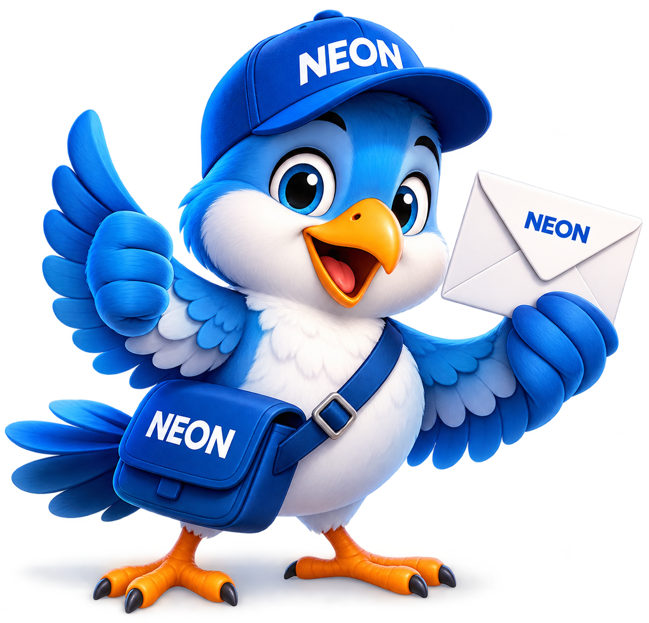 NEON golub pismonoša